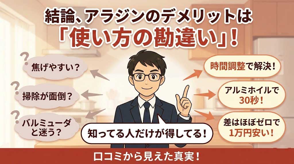 アラジントースターのまとめ