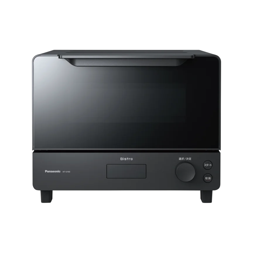 パナソニック ビストロトースター NT-D700 ブラック 正面からの画像