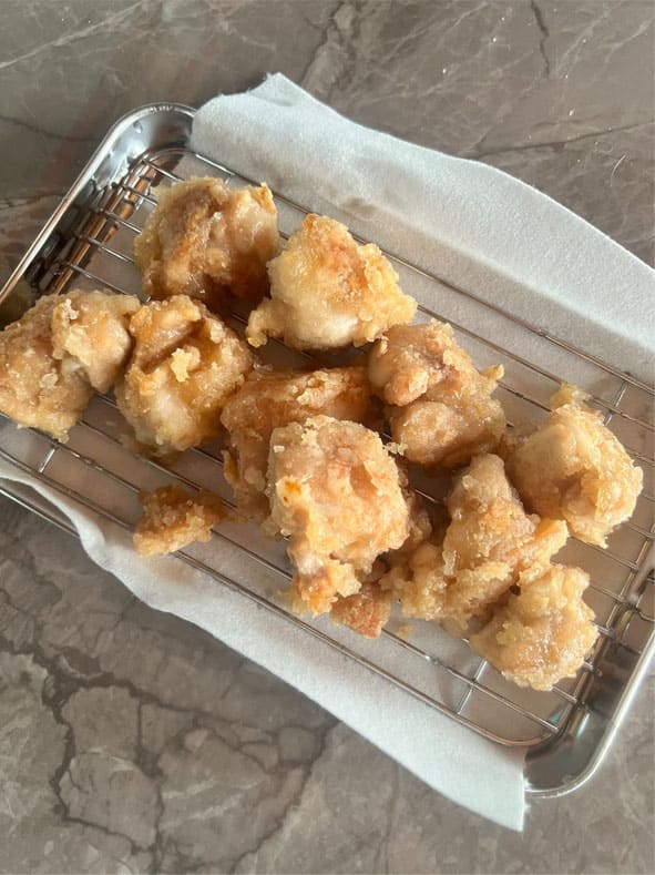 パナソニックオートクッカービストロで調理した唐揚げ