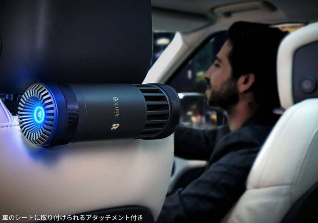 エアドッグミニの簡単な車内設置方法の解説