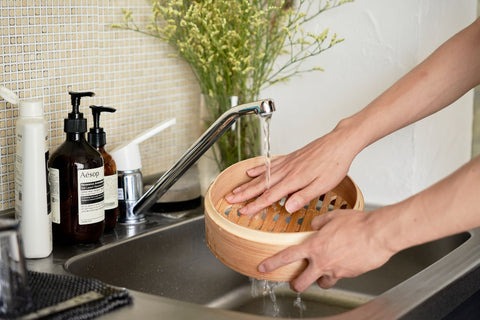Ocrasi せいろ 蒸し器　濡らすと匂い移りを防げる