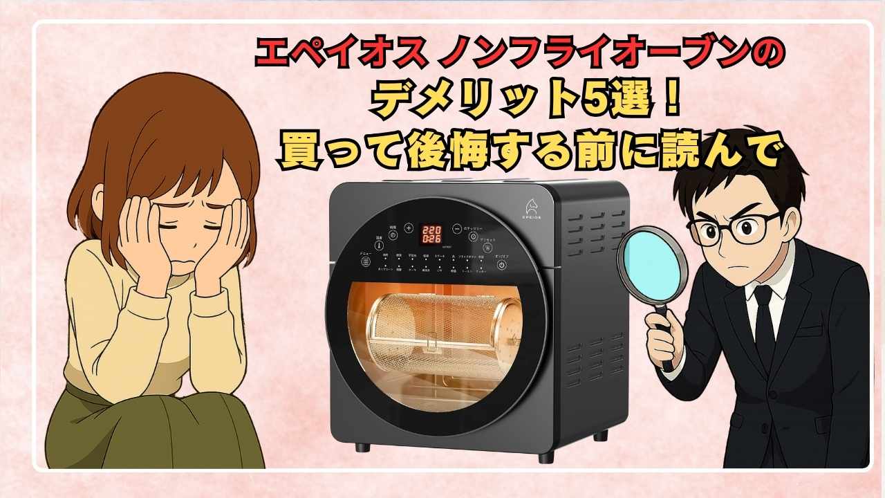 エペイオス ノンフライオーブンのデメリット5選！買って後悔する前に読んで