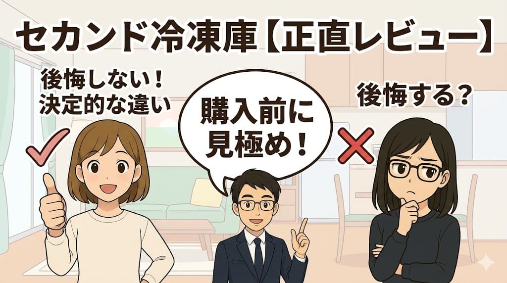 【正直レビュー】セカンド冷凍庫で後悔する人としない人の決定的な違い